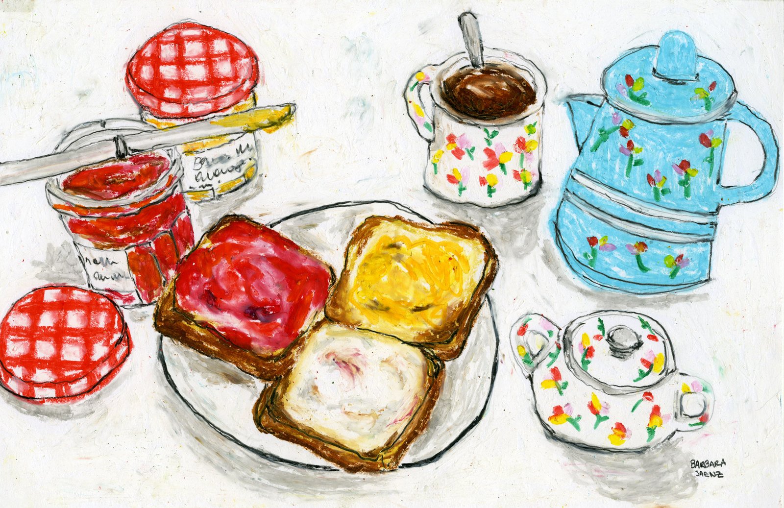 Coffee and toast